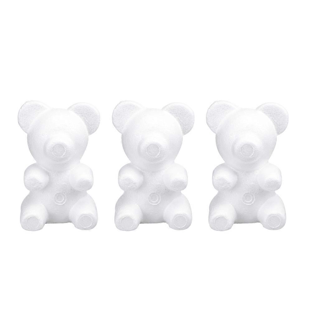 DIY Bear Foam Craft Modelling Bear for Party Decoration 3Pcs Set