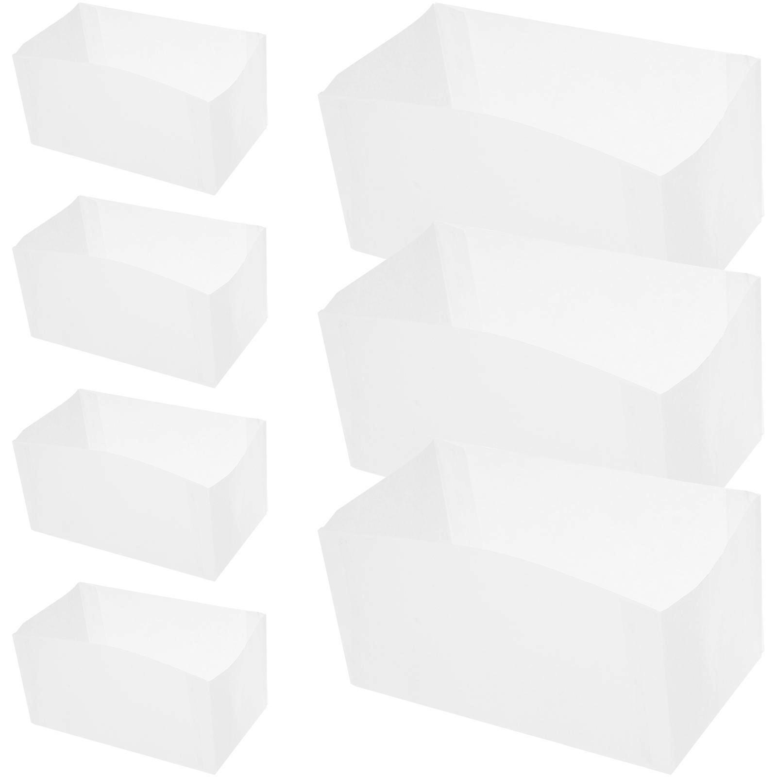 White Toast Baking Cups for Cake Baking Use 50Pcs Paper Liners Disposable Set