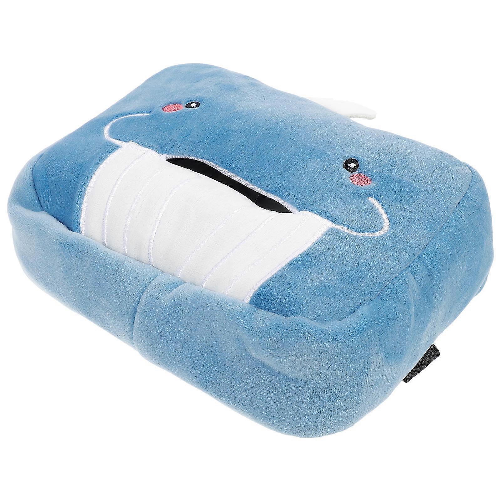 Car Use Plush Hanging Tissue Holder Assorted Color Plush Tissue Holder