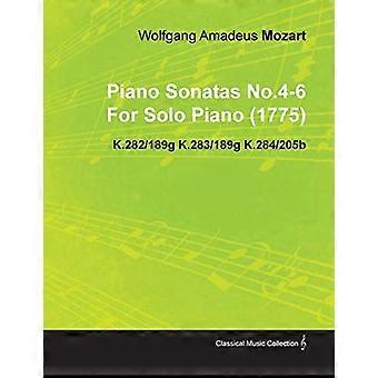 Sonate per pianoforte n.4-6 di Wolfgang Amadeus Mozart per pianoforte solo (1775) K.282/189g K.283/189g K.284/205b