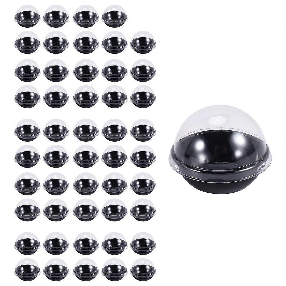 50 Pack Clear Plastic Mini Cupcake Container,for Mini Muffin Macaron