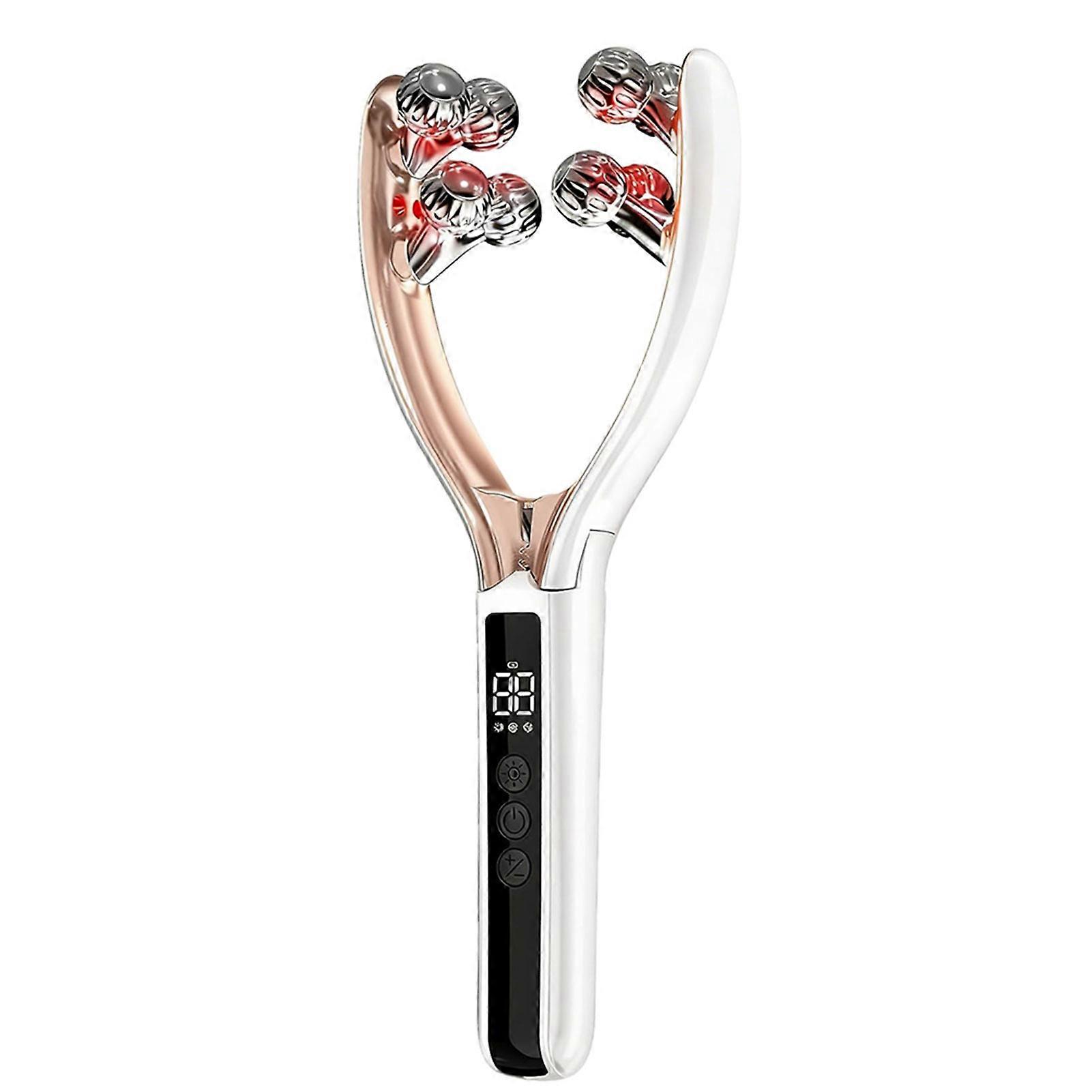 Rechargeable Lifting Tightening Device - Dual 3D Rotating Rollers & Microcurrent Technology, Adjustable Intensity, Perfect Present Idea