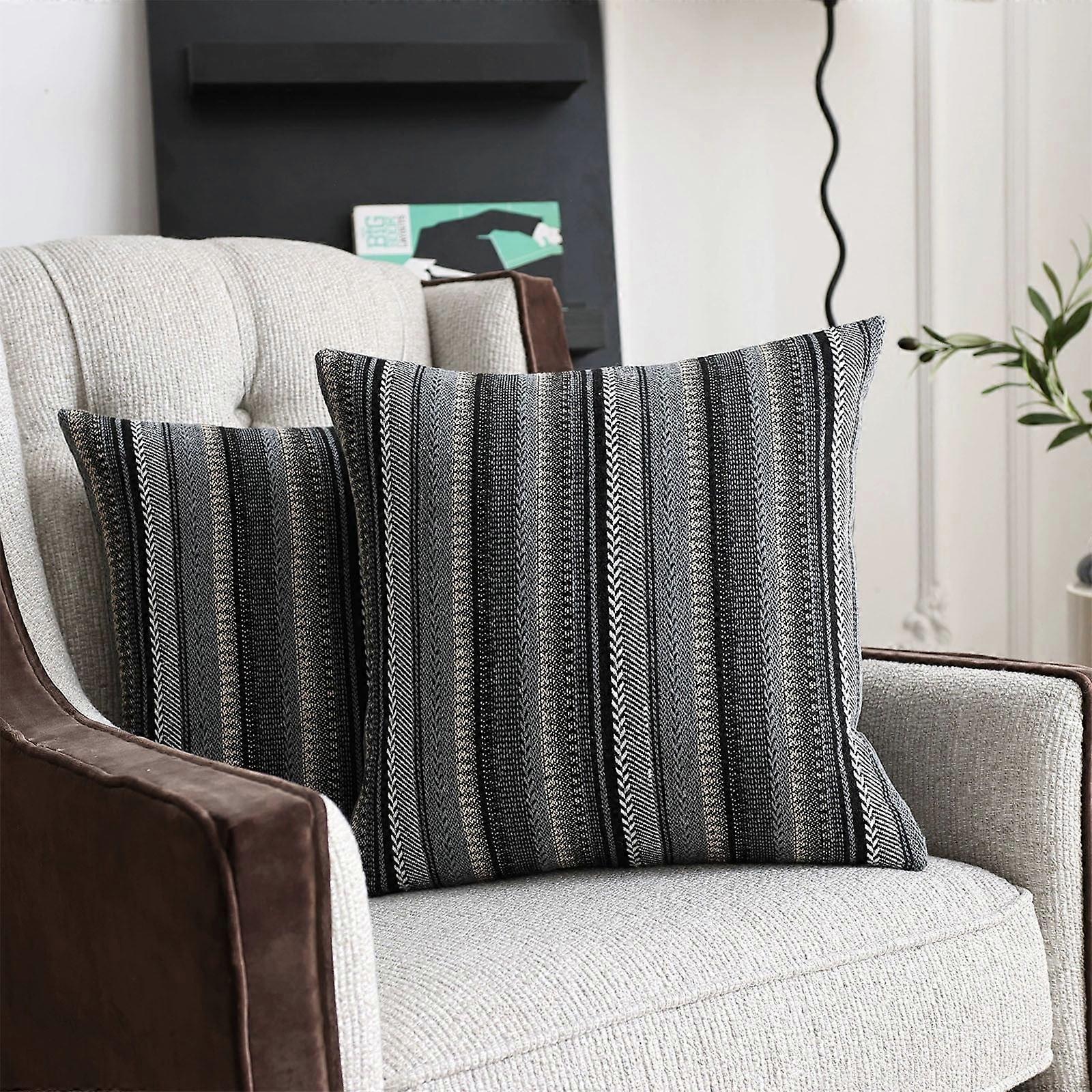 Decorative Polyester Pillowcase, Soft & Breathable, Solid Color or Modern Pattern, Compatible with Standard Pillows