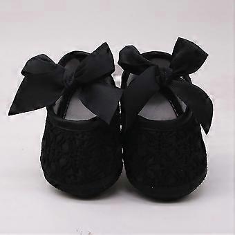 Scarpe con suola per culla, scarpe morbide con fiocco per bambine, scarpe morbide per neonati, scarpe non per neonati, scarpe da tennis per bambini piccoli taglia 7, scarpe da ginnastica alte in pelle per bambini piccoli