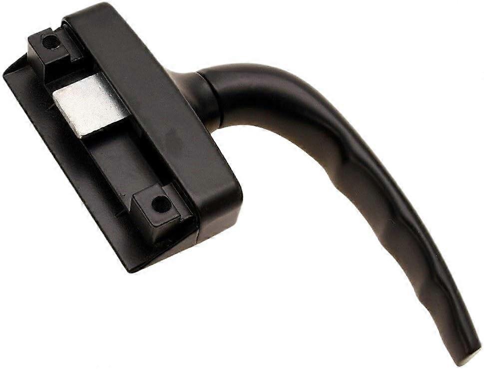 Alloy Electroplated LeftHanded Window Handle Black with Ergonomic Grip and Lock Function