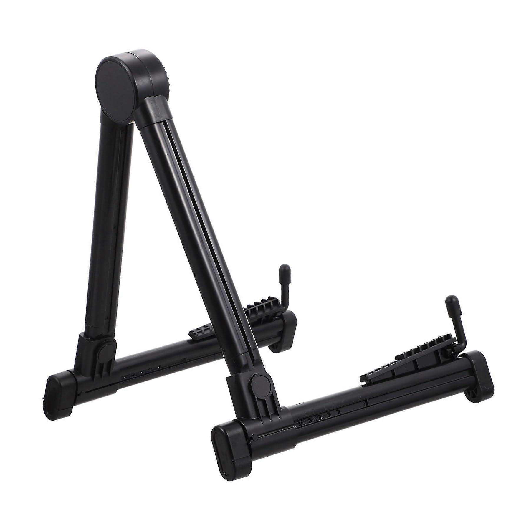 Locking Guitar Wall Mount and Violin Stand, SpaceSaving Vertical Instrument Holder, Easy Installation