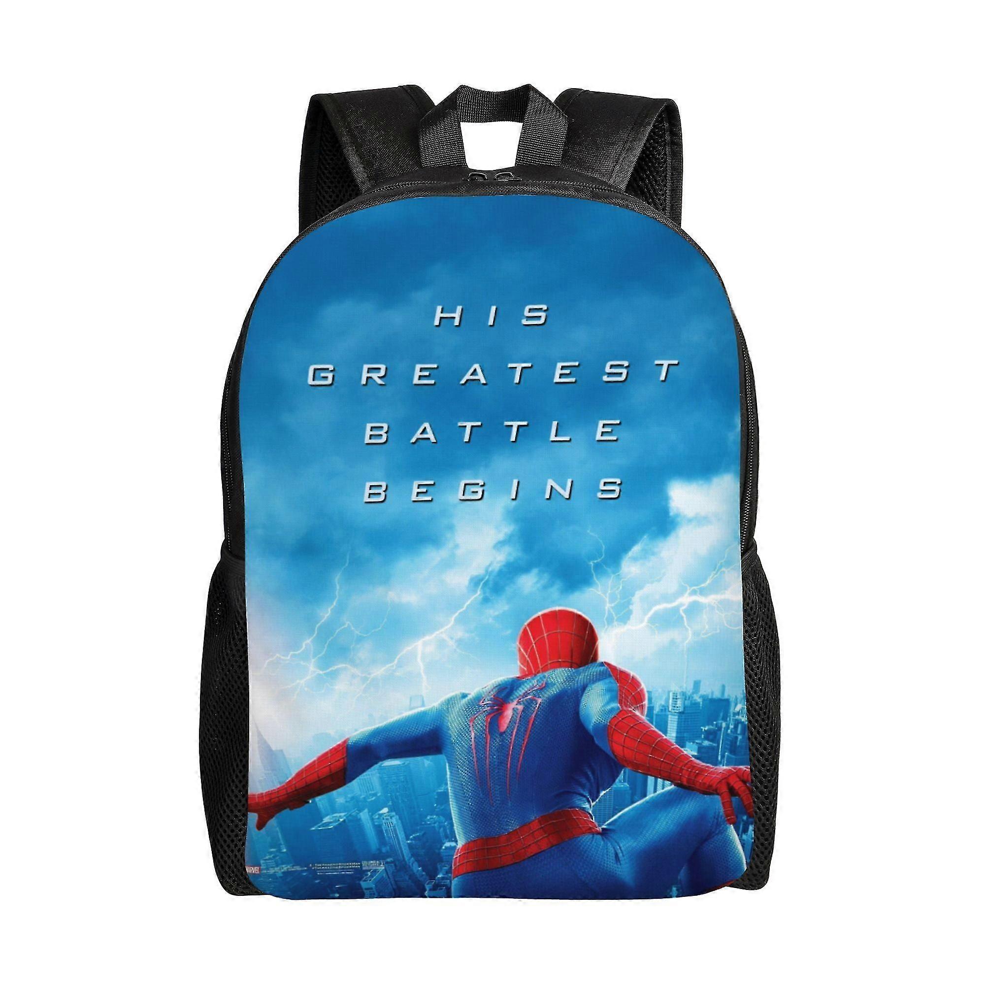 j7517 Spider Man Backpack, Adult Kids Simple Lightweight Casual Backpack for Children Student, Travel Backpack Laptop Backpack for College Work Campin