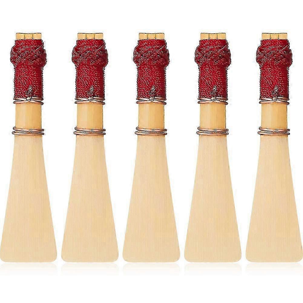 5 Pcs Medium Soft Bassoon Reed with 1 Protective Case
