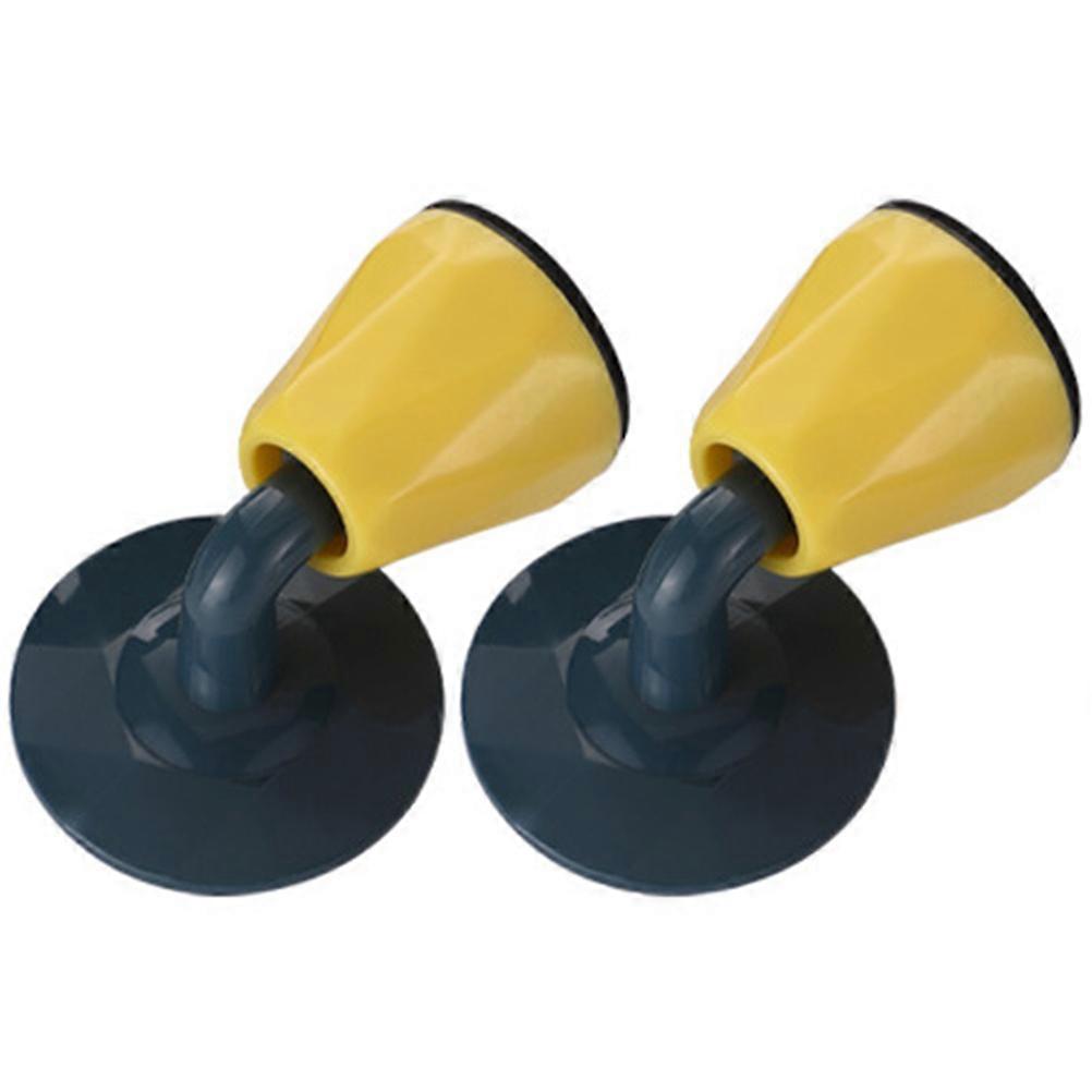 Door Stoppers Commercial Door Stops Mute Function 2Pcs Plastic Material