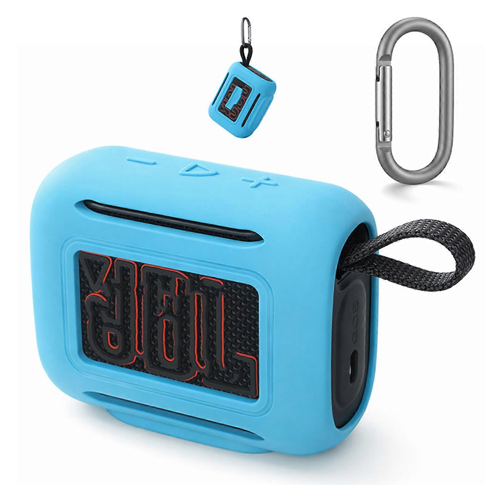Blue Silicone Protective Cover Case For JBL Go 5 Bluetooth Speaker