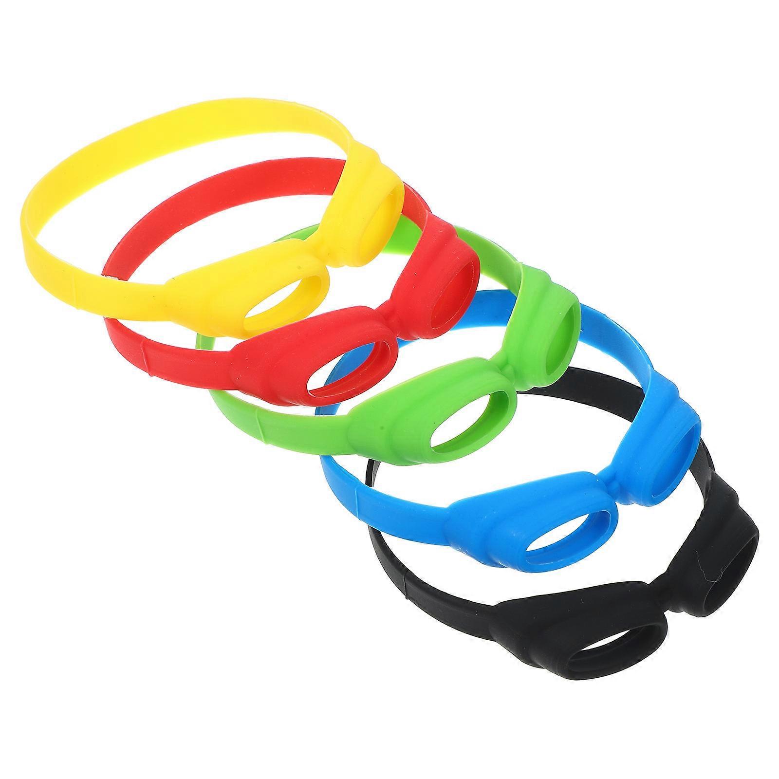 Silicone Markers for Cup Identification 5Pcs Assorted Colors