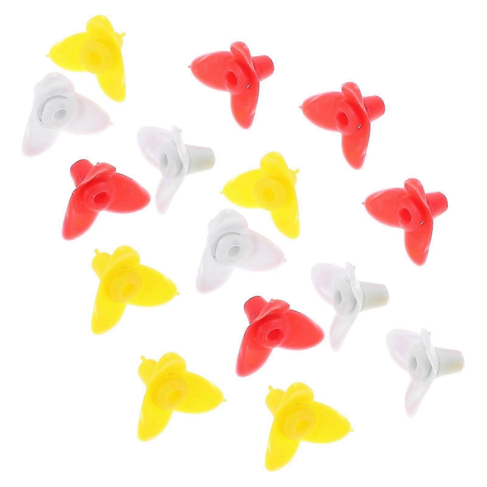 Plastic Flower-Shape Bird Feeder for Feeding 15Pcs Assorted