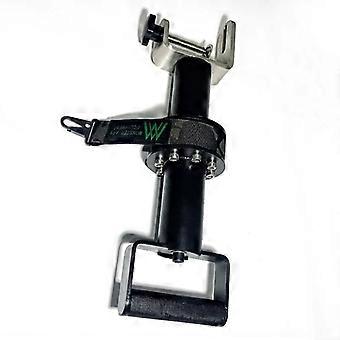 Aparelho portátil preto para torção e rotação de pulsos, em aço inoxidável, para exercícios de fitness.