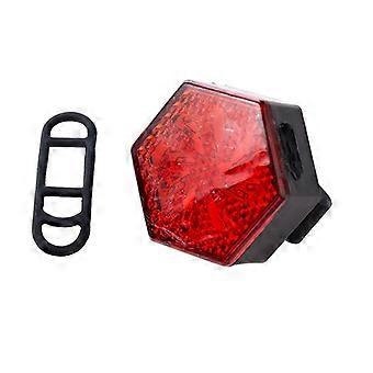 Mini sykkel baklykt hvit / rød LED-advarsel baklys USB-oppladbart sykkellys for sikkerhet for nattsykling