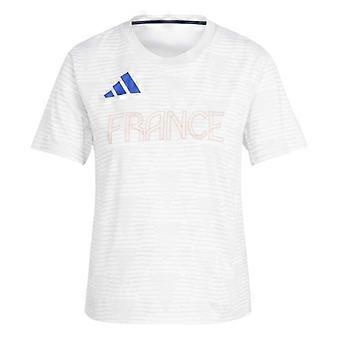 T-shirt Adidas da donna/ragazza con strisce Francia