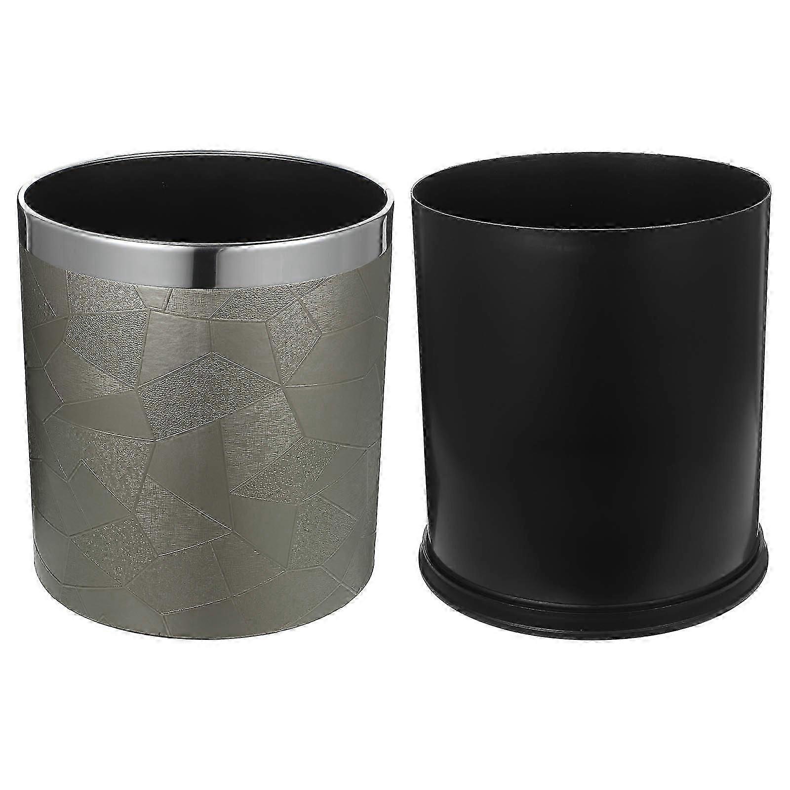 Classic Wastepaper Container Plastic Trash Bin for Storage Multi Use