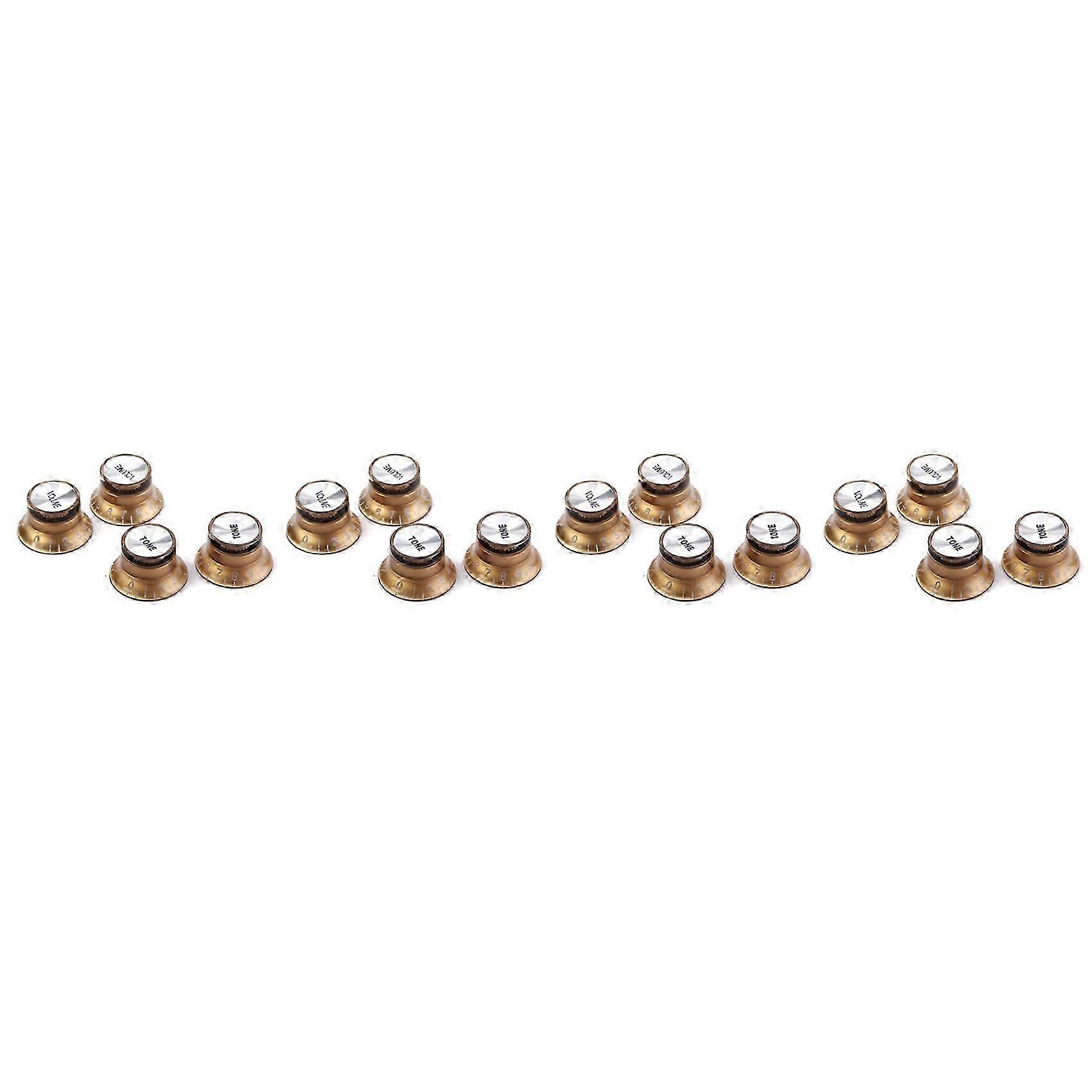 8 Pcs Speed Control Knobs 4 Tone 4 Volume for Gibson LP SG Guitar Golden Knobs Guitar Accessories