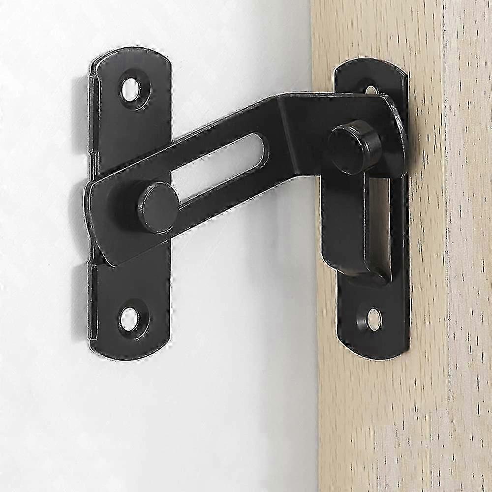 Right-Angle Door Lock with Sliding Barn Latch for Secure Locking Mechanism