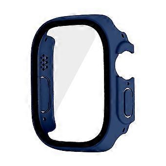 compatible with Watch Ultra 49mm Hard PC Case with Tempered Glass Screen Protector - Waterproof Smart Watch Cover