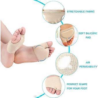 Metatarsal Sleeve Pads Soft and Comfortable Ball of Foot Cushions Pain Relief Forefoot Pads for Women and Men, 2 Pairs  Large (2 Pair)