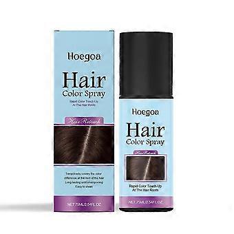 Hoegoa Temporary Hair Color Spray (Dark Brown) - Long-Lasting, Easy To Wash, Portable, Everyday Touch-Up, Gentle And Natural