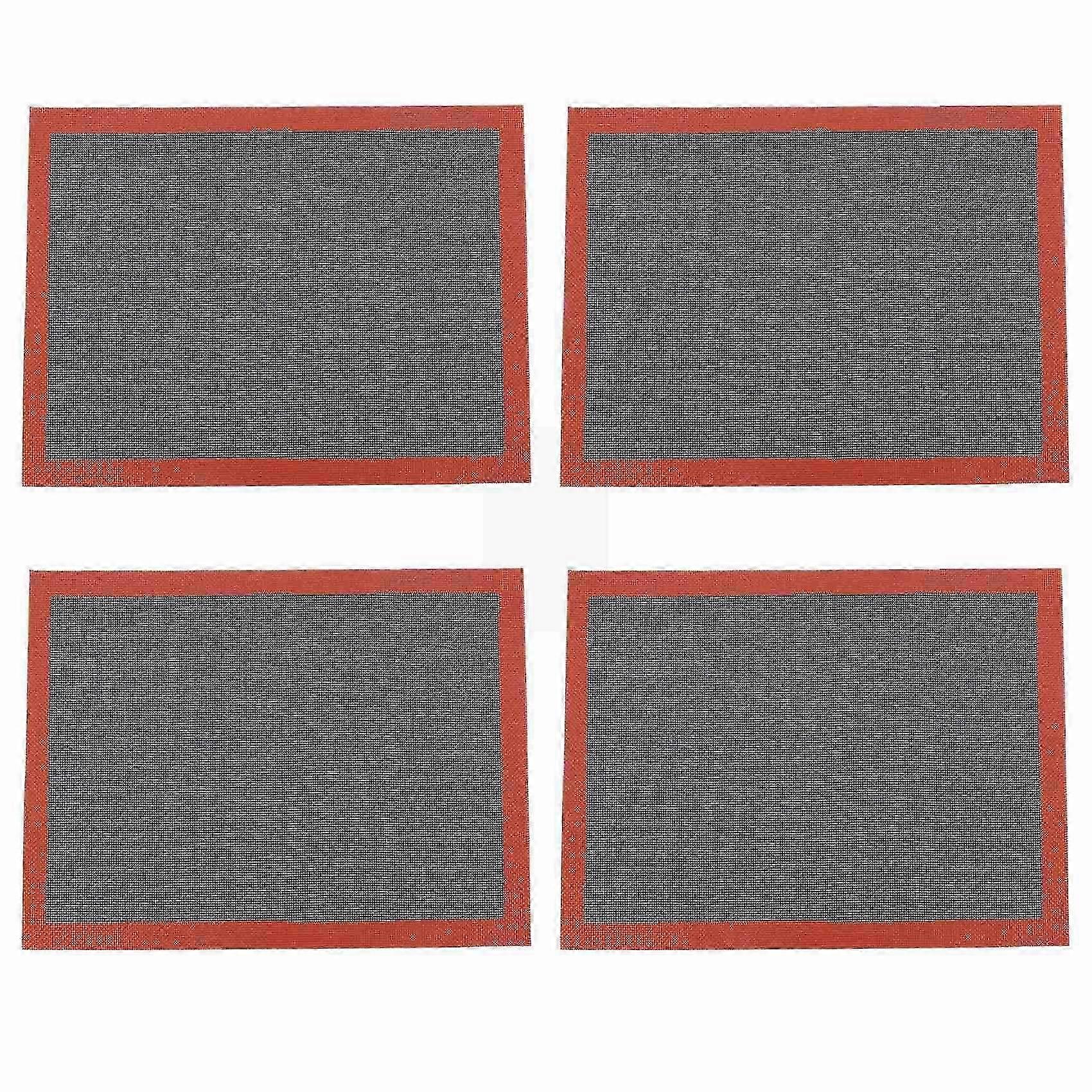 4X Percompatible withated Silicone Baking Mat Non-Stick Baking Oven Sheet Liner compatible with Cookie /Bread/ Macaroon/Biscuits Kitchen Tools