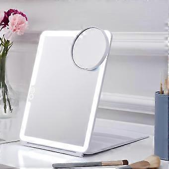 LED Foldable Travel Makeup Mirror 7x9 inch
