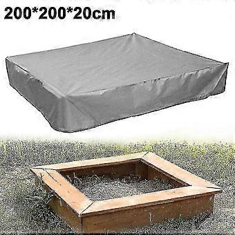 Waterproof Sandpit Cover Oxford Fabric 120x120cm with UV Protection for Outdoor Toy Sandboxes Secure Drawstring Design Green
