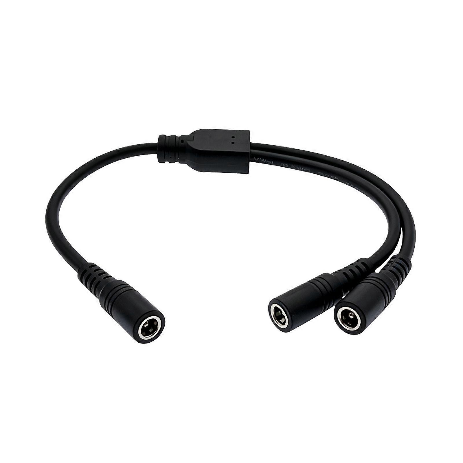 DC5525 Y Power Splitter Cable for Camera Power Sharing, Indoor Lighting, Electronics Projects, and Workshop Wiring Projects Multicolor