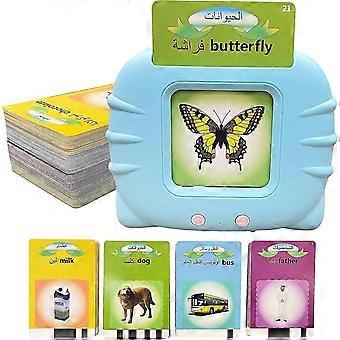 Arabic English Alphabet Talking Flash Cards For Kids, Learning Arabic Letters, 224 Basic Sight Words, Arabic Learning Toys For Toddlers