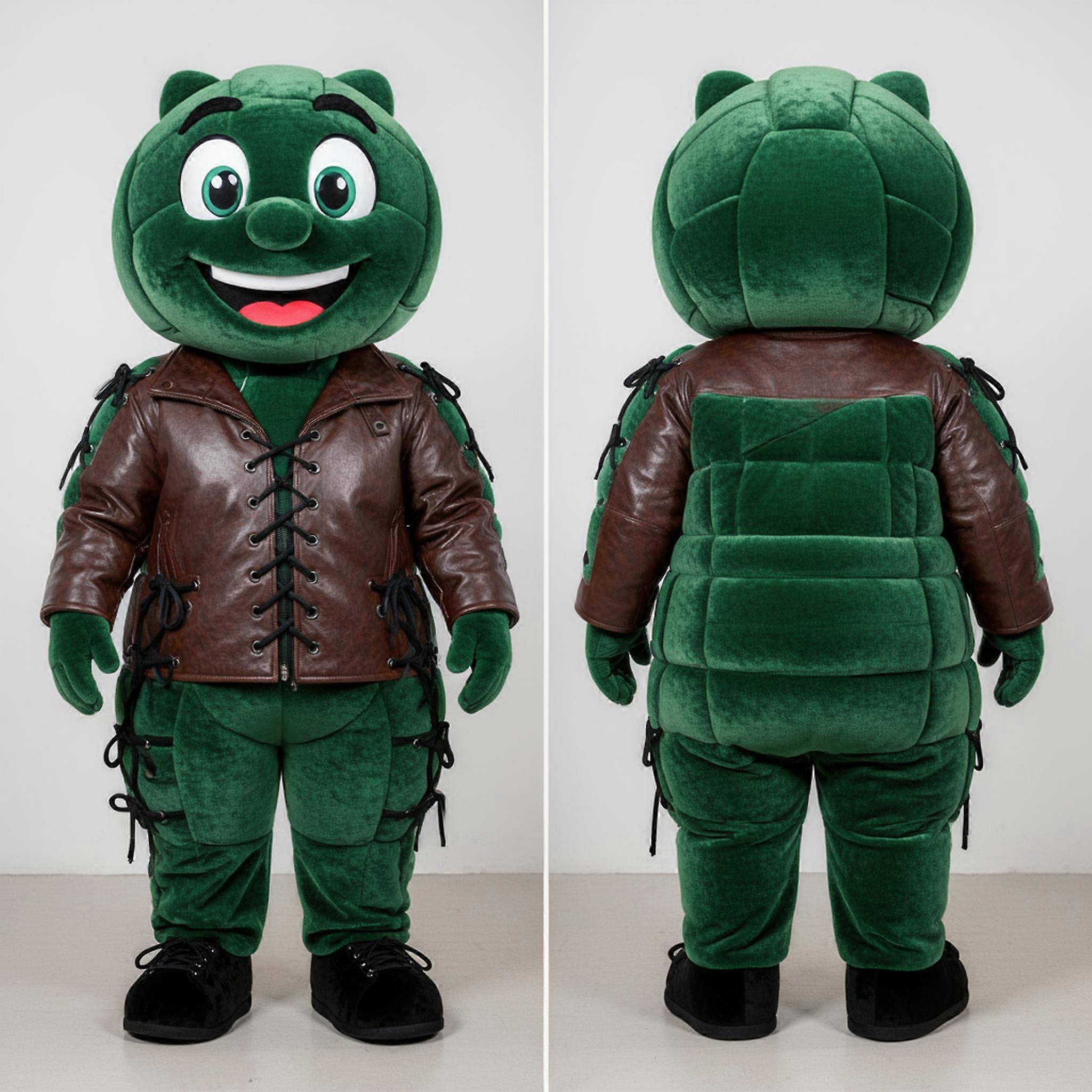 MASTICOT Forest Green Plush Volleyball Net Mascot