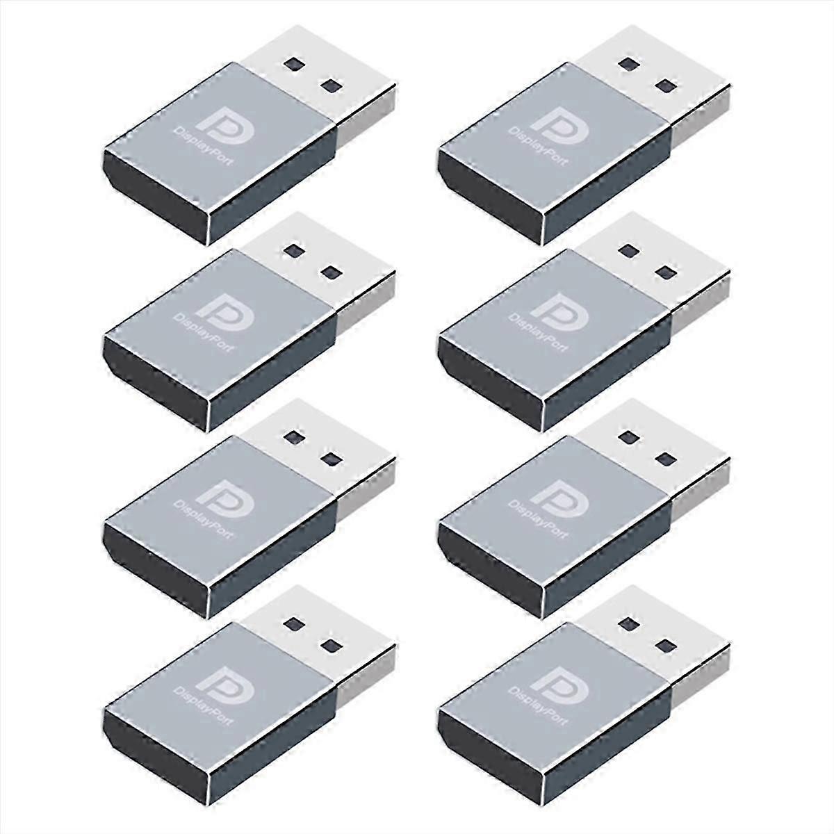 8Pcs 4K DP Displayport Dummy Plug DP Virtual Display Adapter