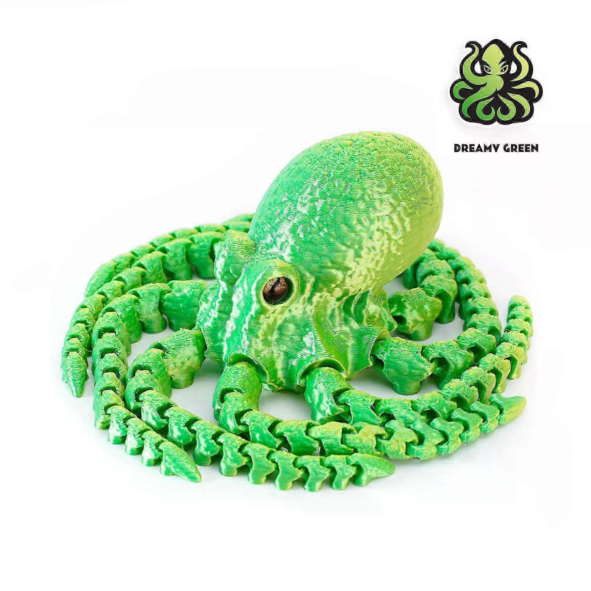 Realistic 3D Printed Octopus Model