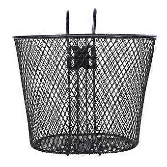 Iron Bike Basket for Bike Use Multi-Function Durable Black Storage Basket