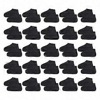 Couvre-chaussures imperméables en silicone antidérapants, taille universelle, pour le cyclisme et la pluie (lot de 25).