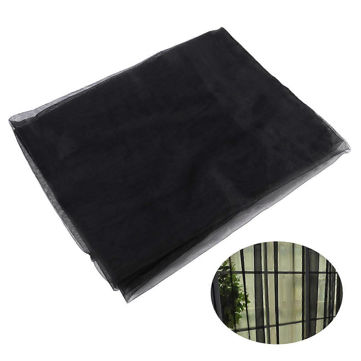 Voile Curtains Solid Color Window Screen Curtains for Window Shielding 3Pcs
