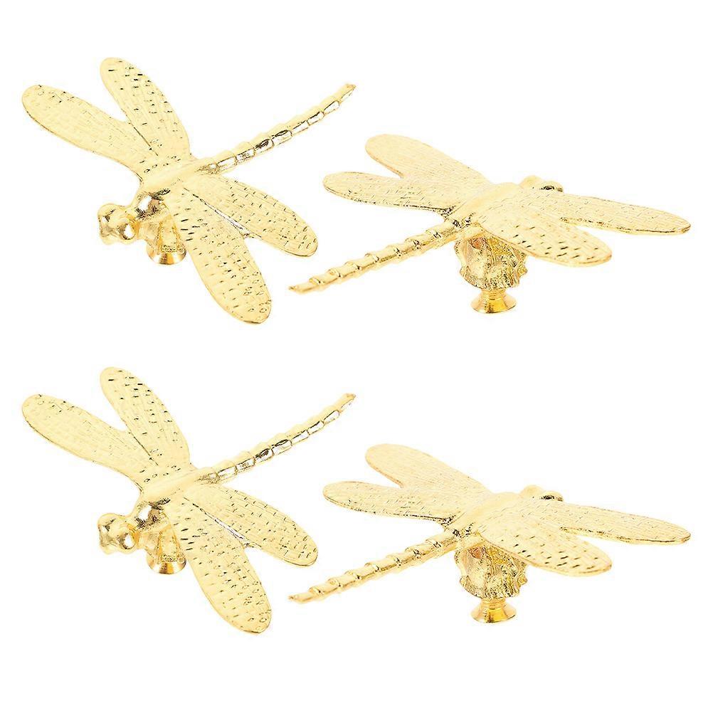 Dragonfly Dresser Knobs Zinc Alloy Decorative Pulls for 8Pcs Cabinets