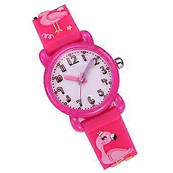 Montre enfant à motif flamant rose (1 pièce), étanche