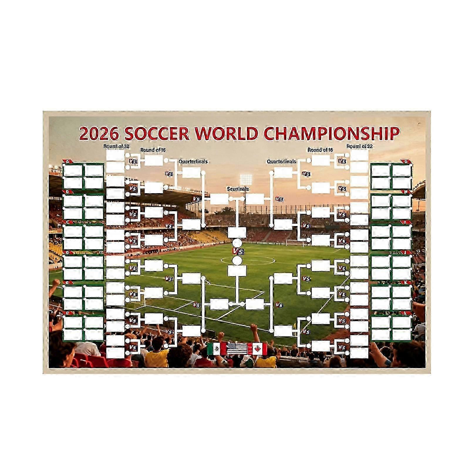 Soccer Finals Tracker Wall Mounted Chart