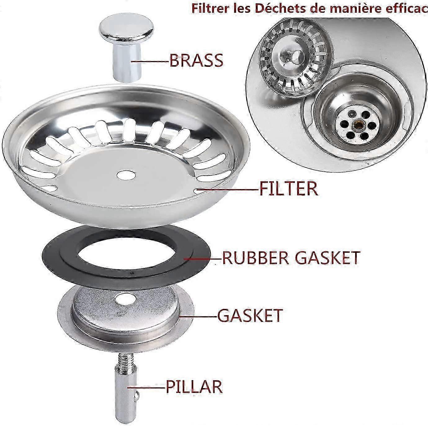 Durable 80mm Stainless Sink Strainer