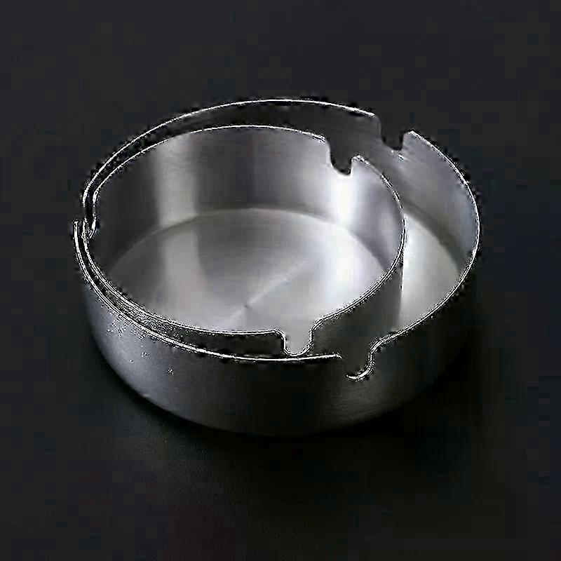 Rotating Lid Windproof Stainless Ashtray