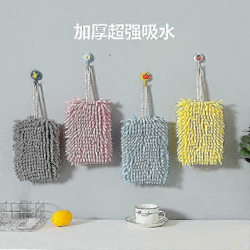 4-Pack Soft Microfiber Hanging Towels