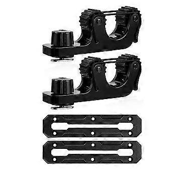 4 Pcs Kayak Track and Adjustable Paddle Holder Kayak Rail Mount for Fishing Rod Cup Holder, Anchor Cleats