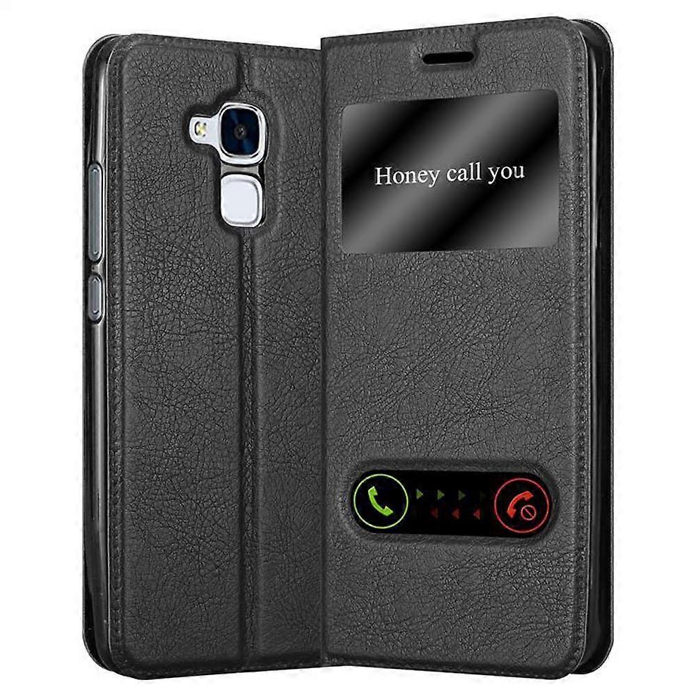 Case compatible with Honor 5C - with 2 viewing windows