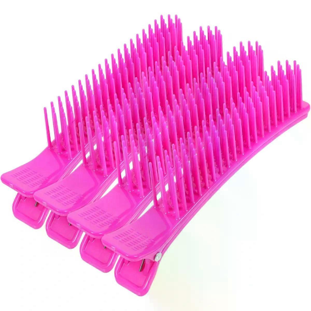 4pcs Plastic Hair Sectioning Clips for Styling and Dyeing