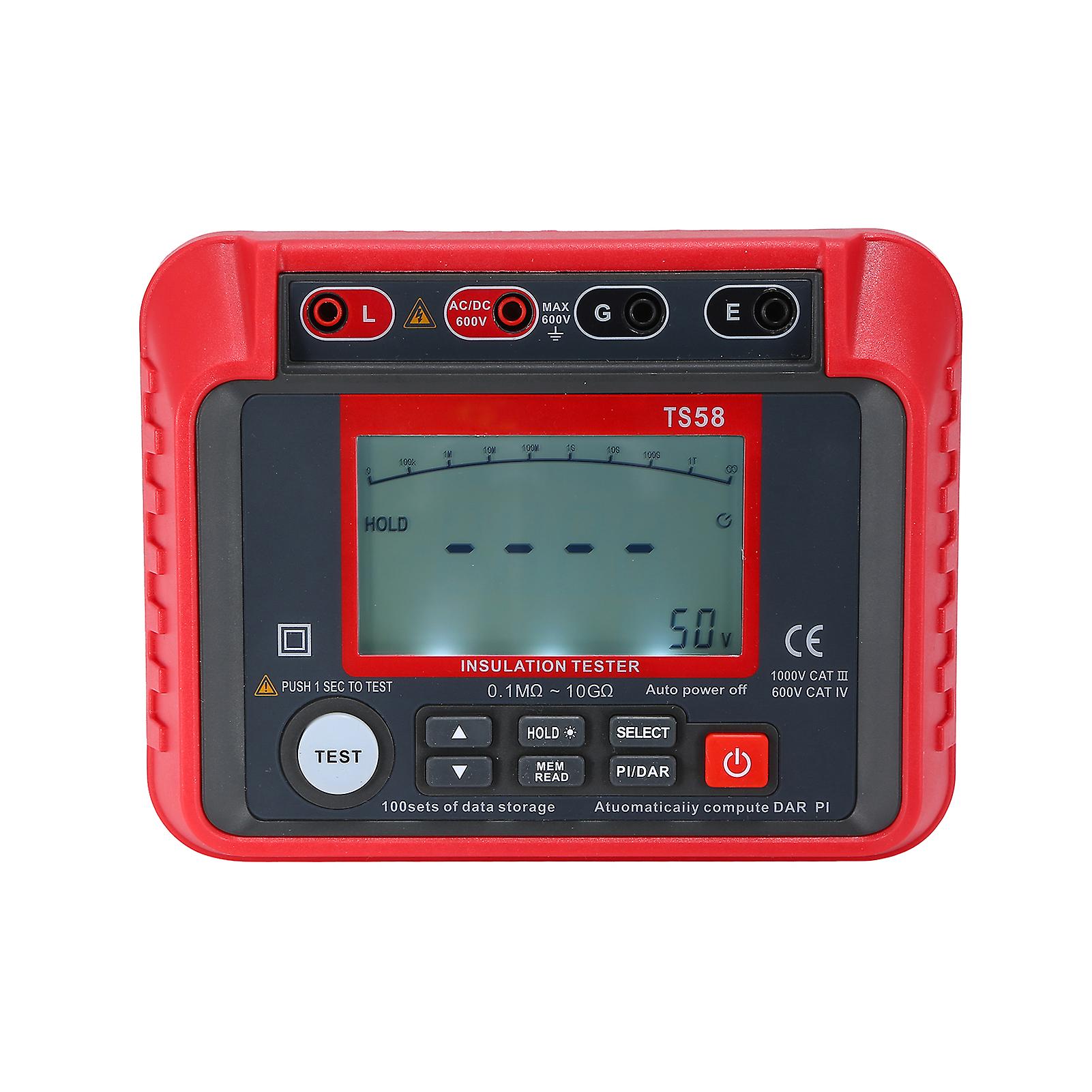 Digital Insulation Resistance Tester 0.1m-10g Megohmmeter
