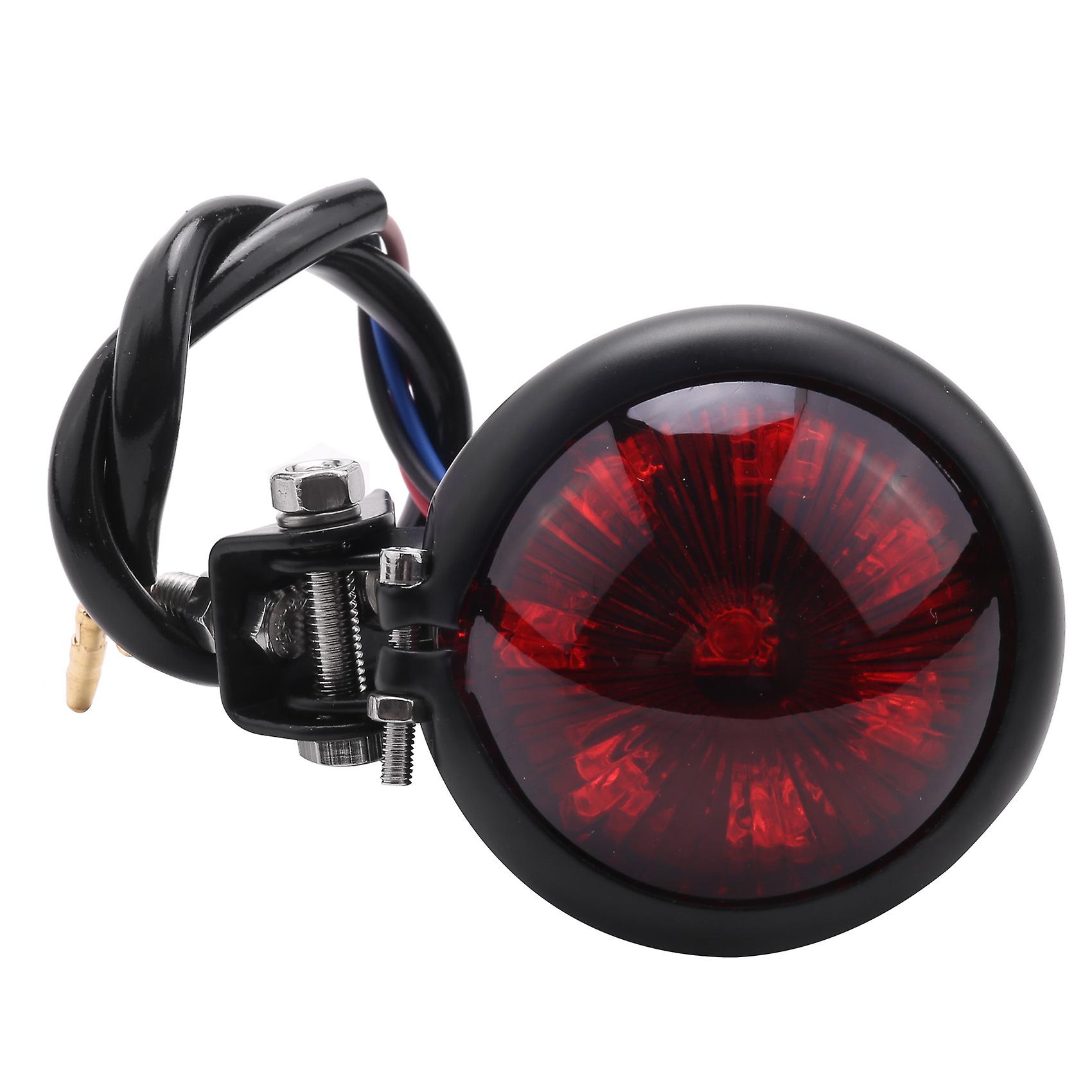 Red 12V Led Black Adjustable Cafe Style Stop Tail Light Motorcycles Brake Rear Lamp Tail Light for