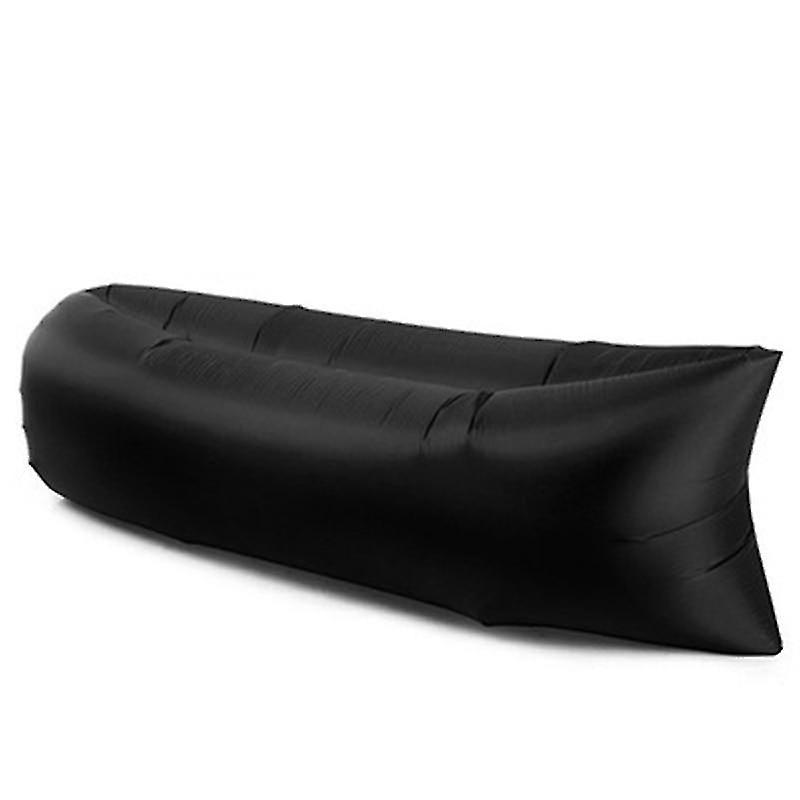 Black Camping Chair Beach Picnic Inflatable Sofa Sleeping Bag air Bed