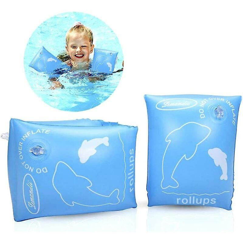 - Inflatable Float Swimming Armbands Rings, Floating Arm Wings Bands, Float Sleeves Swimming Rings.(Children 0-4 Years Old, Blue)