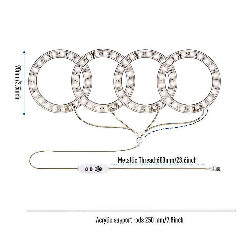 Halo Angel Ring Grow Lights For Small Indoor Plants, Led Plant Light